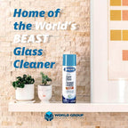 Glass Cleaner Foam, Foaming Action & Spray, 19oz - 2 Pack - Clean Fresh Scent - Bundled With 2 Microfiber Rags