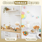 Woozettn Plastic Candy Jar,Hexagon Cookie Jars for Kitchen,Clear Hexagonal Containers with Lids for Dry Food,Candy,Snacks,Cookies,Craft,Laundry Pod(1 Pcs)