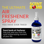 Scent Bomb Air Freshener Spray, Long-Lasting Odor Eliminator for Home & Car, Effective Deodorizer for Kitchen, Bathroom, Fresh Room Spray & Smell Neutralizer, Clean Cotton Scent
