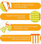 Geiserailie 5 Pieces Blind Cleaner Duster Tool 7 Finger Dusting Cleaner for Window Venetian Washable Mini Brush Hand Held Tool for Air Conditioner Dust Dirt (5 Colors)