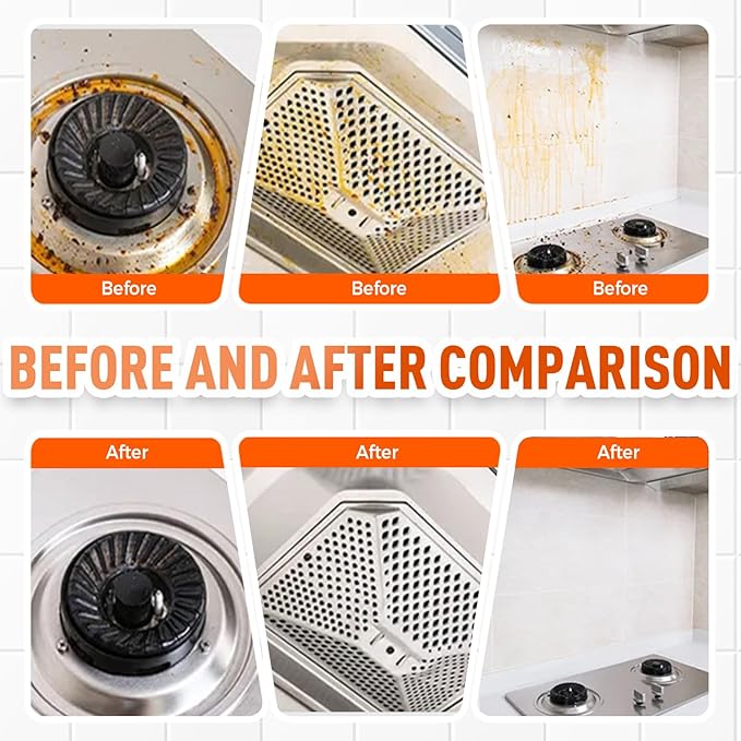 Eadwe Heavy Duty Degreaser, 2025 Upgrade Kitchen Cleaner, Multipurpose Oil Stain Remover, Strong Grill Cleaner for Restaurant, Cleaning Spray for Home Chefs (1)