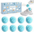 SCENTORINI Shoe Deodorizer Balls, 8 Pack Baby Powder Scent Sneaker Deodorizer Balls, Odor Eliminator for Smell Shoes Boots, Long Lasting Shoe Freshener for Gym Bags, Drawers and Small Spaces