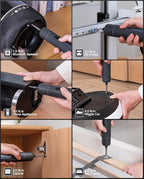 Fanttik S2 Pro Electric Screwdriver, Cordless Screwdriver Set, 7 Torque Settings, 0.5 to 6N.m, 20 Magnetic Bits, 1/4''Hex Shank, with 90° Angle Adapter, for Furniture, Household Repairs