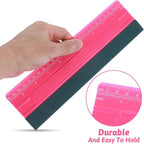 Wallpaper Smoothing Tool, Professional Vinyl Squeegee with Ruler Felt Squeegee for Vinyl Decals Sticker Paper Wallpaper Window Film Tools