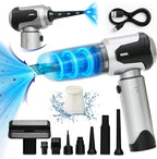 Car Vacuum Portable Cordless – Handheld Cleaner, Mini Car Vacuum, Small Portable Vehicle Cleaner with 8 Attachments, Blower, Spray Lubricant & Microfiber Towels for Truck & Interior Cleaning