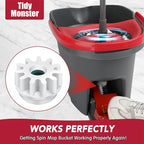 Pedal Bearing Replacement for OCedar Mop Bucket - Easy Fix for O-Cedar Easywring Bucket System. 2 Pack One Way Clutch Gear Sprockets Repair Compatible with 90% Rotation Mop Bucket on The Market.