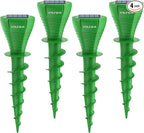 Solar Powered Mole Repellent, 4 Pack Ultrasonic Vole Repeller Outdoor, IP65 Waterproof Snake Deterrent, Gopher Remover Devices, Skunk, Groundhog Repellent for Yard, Garden, Lawn