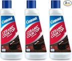 Carbona Ceramic Cooktop Cleaner | Grease & Burnt-On Food Remover | Non-Abrasive Formula | 16.8 Fl Oz, 3 Pack