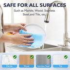 60 Pack 13.8×15.7 in Disposable Dish Cloths for Kitchen, Bathroom & Daily Cleaning – Durable & Short-Term Reusable Cleaning Cloths (Blue)