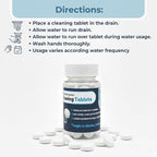Drain, Toilet & Garbage Disposal Cleaning Tablets (10ct) – Powerful Deodorizing & Cleaning Tablets for Kitchen Sinks, Showers & Bathroom Drains – Non-Corrosive & Safe for Septic Systems