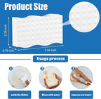 20 Pack Magic Sponges Cleaning Eraser, 2X Density Melamine Sponge,Cleaning Pad for Bathroom,Kitchen,Dish,Furniture, Floor,Wall,Shoe,Cleaner, Non-Scratch Scrub Foam (20)