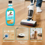 Robot Mop Cleaning Solution,100X Concentrated Floor Cleaner compatible with All Robot Vacuum and Mop,Plant-Based, Pet-Safe Formula for Hardwood,Tile, Laminate,Vinyl,16.9 Fl Oz(Pack of 4)