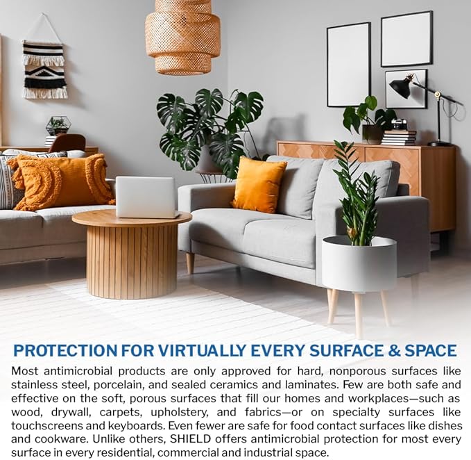 PermaSafe SHIELD, 90-Day Antimicrobial Surface Protectant; Mold, Mildew, Fungi, Algae and Odor Inhibitor, and More. (32 Oz.)