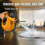 Handheld Steam Cleaner, Pressurized Multi-Surface Steam Cleaner for Home Use with 11pcs Accessories, All Natural Steamer for Cleaning Tile, Grout, Grime, Grease, Window, Couch, Car, Bathroom, Kitchen
