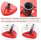 Spin Mop Base for Vileda/Cedar EasyWring Microfibre Spin Mop 1 Tank System - Rotating Triangle Mop Heads Refill Plastic Cover Replacement Accessories