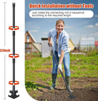 Hoe Garden Tool, Weeding Hoe Cultivator Long Handle 52", Heavy Duty Steel Scuffle Hoe for Lawn Yard Garden, Adjustable Rocket Shaped Weed Remover with Sharp Blade