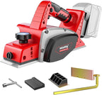 Cordless Electric Hand Planer: 3-1/4-Inch Handheld Planer Compatible with Milwaukee Battery (No Battery) - 15000 RPM Power Wood Planer for Woodworking, Carpentry