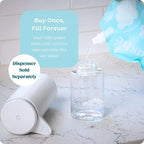 Toilet Paper Foam Spray Refill – Flushable Wet Wipe Alternative for Sensitive Skin – Unscented, Septic Safe – Aloe Vera, Witch Hazel & Vitamin E – 340ml (11.49 fl oz)