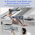 Car Vacuum Portable Cordless with 16000PA Ultra Suction 4-in-1 Foldable Air Duster & Brushless Motor Rechargeable Handheld Vacuum for Pet Hair, Car Seats, Home & Office Cleaning