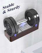 Kitsure Shower Caddy - 2 Pack Adhesive Shower Organizer, Rustproof Metal Shelves, No-Drill Bathroom Organizers and Storage, Brown, Large