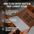 Laundry Sauce - 02 Sets of Luxury Scented Laundry Dryer Sheets Bundle (Egyptian Rose and Italian Bergamot), Premium Dryer Sheets with High-End, Sophisticated Fragrances