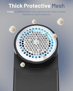 BEAUTURAL Fabric Shaver, Rechargeable Lint Remover, Electric Portable Sweater Defuzzer with 3 Speeds, 6 Leaf Blades, Digital LED Display, Remove Pilling for Clothes, Furniture, Sweater, Couch, Blanket