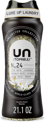 Downy Unstopables Unlimited Collection In-Wash Laundry Scent Booster Beads, No. 24, Fine Fragrance, Long-Lasting Fresh Scent Beads, 21.1 oz