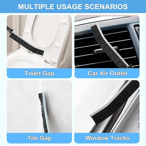 12Pcs Crevice Cleaning Brush Set, Hard Bristle Cleaning Supplies for Kitchen, Bathroom, Teapot, Bottle, Cup, Blender, Corner, Grout, Sink