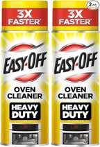 Easy Off Heavy Duty Oven Cleaner Foam, Removes Grease & Burned-On Food, For Ovens, Grill Grates & More 14.5oz (2-count)