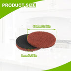 16pcs Heavy Duty Pads Electric Cleaning Brush Pad Set fit for Bosch Home/Garden 6033 Battery Cleaning Brush,Red