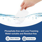 Laundry Detergent Sheets 200 Sheets, Fragrance-Free, Eco-Friendly, Plastic-Free, Hypoallergenic, Liquidless Washing Supplies for Dorm Travel Camping, 200 Loads