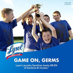 Lysol Laundry Sanitizer Additive, Bacteria-Causing Laundry Odor Eliminator, Detergent Additive, Crisp Linen, 90oz
