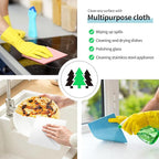 HOMERHYME Swedish Dishcloths, 10 Pack Kitchen Towels Dish Rags, Absorbent Swedish Dish Towels for Kitchen, Non-Scratch Cellulose Sponge Cloths, Biodegradable Washable Reusable Paper Towels, Assorted
