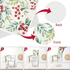 Christmas Swedish Dishcloths for Kitchen - 6PCS Christmas Forest Swedish Cloths for Washing Dishes, Santa Reusable Dish Towels, Pine Tree Washable Cleaning Sponge Gifts for Home Quick Drying