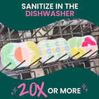 Scotch-Brite Brite Blooms Pop Up Kitchen Sponges, Unique Compressed Kitchen Sponge for Cleaning Gently, Spring Flower Pattern Dish Sponge that Expands with Water, 3 Scrubbing Sponges