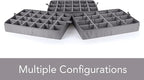 Covermates Keepsakes - Adjustable Zip-Top Storage Box - Configurable FlexGrid Compartments - Heavy Duty Polyester- Reinforced Handles - Stackable Design - Indoor Storage, Beige Heather