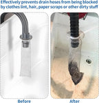 40 Pieces Lint Traps Stainless Steel Washing Machine Lint Snare Traps Laundry Mesh Washer Hose Filter with 40 Pcs Cable Ties