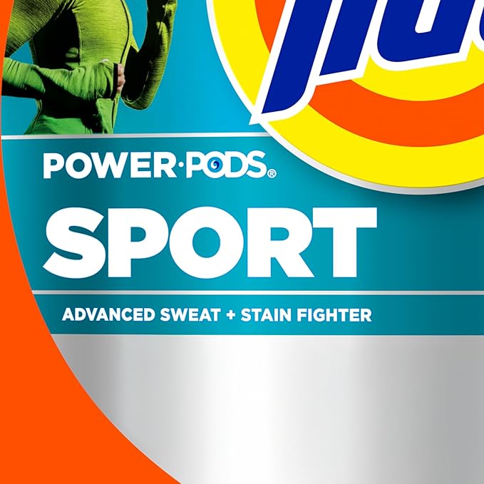 Tide Power Pods Sport Laundry Detergent Pacs, 18 Count, Advanced Sweat + Stain Fighter