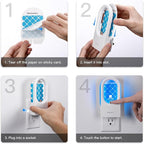 Fruit Fly Traps/Gnat Traps for Indoors, UV＆Blue Light Plug-in Gnats Killer Bug Trap, NAT Killer, Flying Insect Catcher Trap for Fruit Flies, Moths, Mosquitoes, Fungus, Get Rid of Gnat Infestation