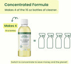 Good Natured Brand All-Purpose Cleaner Concentrate | Multi-Surface Cleaner | Natural Lemon Essential Oil | Multipurpose Cleaner Concentrate All Surfaces | Lemon Love | 4oz makes 64oz