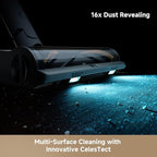 DREAME Cordless Stick Vacuum R20 Pure, 150AW Powerful Suction, Celeste LED Illumination, Anti-Tangle, Hard Floor & Carpet Cleaning, Up to 90Min Runtime, LED Screen, Lightweight, Versatile Attachments