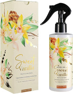 ROMIIE ZOI Linen & Room Air Freshener Spray Room Mist, with Natural Plant Extract, Scented Room Spray for Home Fragrance Fabric Spray Freshener Sweet Vanilla, 8.5 FL OZ