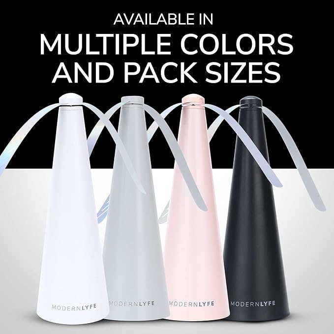 Fly Fans for Tables by Modern Lyfe - AA Battery & USB Powered - Fly Swatter Outdoor Camping Accessory Or for Food at Parties, Restaurants & Picnics, Bug Fan, Spinner Keeps Flies Away (1 Pack - Pink)