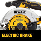 DEWALT 20V MAX* 6-1/2 in. Brushless Cordless Circular Saw, Tool Only (DCS565B)
