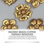 2PCS 120ML Brass Copper Polish,Instant Brass Copper Cleaner Tarnish Remover,Long-Lasting Shine,Metal Polishing Cleaner Cream