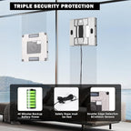 K1 Window Cleaning Robot with 4 Spray Nozzles Robotic 6000Pa Window Cleaner Automatic Washer Robot with Edge Detection Low Noise Glass Cleaning Robot for Framed/Frameless Surface