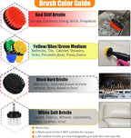 30Pcs Drill Brush Attachment Set,Drill Scrubber Brush Kit Include Scrub Pads, Sponge, Extend Attachment, Drill Cleaning Brush Attachment Set for Bathroom, Tub, Tile, Corner, Floor, Grout, Boat