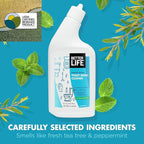 Better Life Toilet Bowl Cleaner - Tea Tree & Peppermint Scent Cleaning Gel - Liquid Bathroom Cleaners for Household - 24oz