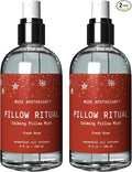 Muse Apothecary Pillow Ritual - Aromatic, Calming and Relaxing Pillow Mist, Linen and Fabric Spray - Infused with Natural Aromatherapy Essential Oils - 8 oz, Fresh Snow, 2 Pack