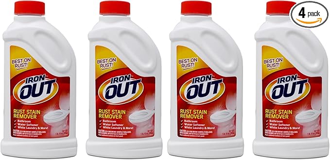 IRON OUT IO30N Rust Stain Remover Powder, 1 lb 12 oz Bottle, 2 Count (Pack of 2)
